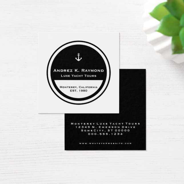 Círculo de ancla náutica de personalizable (Escritorio)