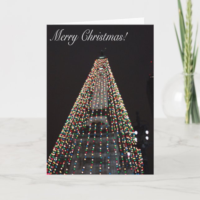 Círculo de Indianapolis de la tarjeta de Navidad (Anverso)