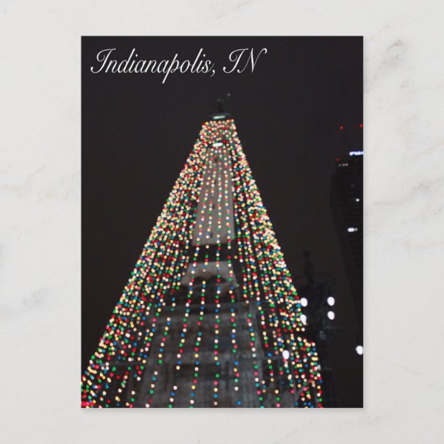 Círculo de Indianapolis del navidad del árbol de (Anverso)