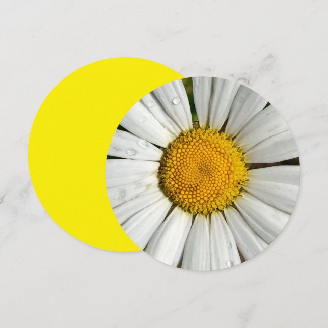 Círculo de invitación de 5,25 x 5,25 (Anverso / Reverso)