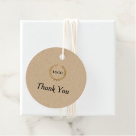 Círculo de logotipo comercial Gracias Etiquetas de