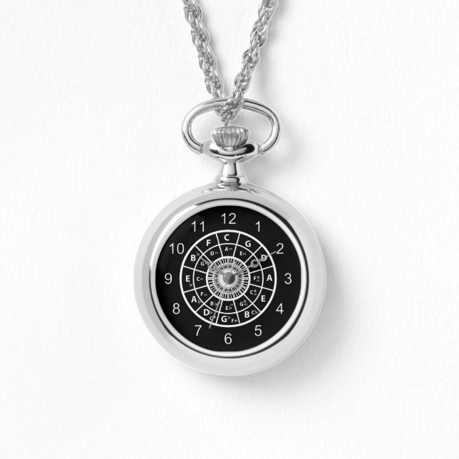 Círculo de música de diseño de cincuenta relojes (Anverso)