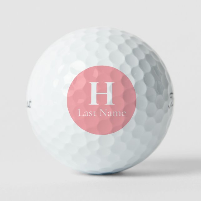 Círculo de Salmón - Pelota de Golf Personalizada ( (Anverso)