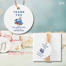 Círculo de tren editable Gracias Tren de etiqueta