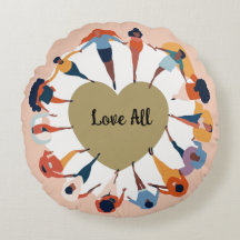 Círculo del Cojín decorativo del amor