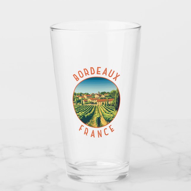 Círculo en crisis retro de Burdeos France (Anverso)