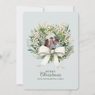 Círculo Fotográfico de Navidad con Lazo Adorable