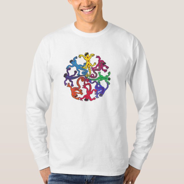 Círculo largo de la camisa de la camiseta de la (Anverso)