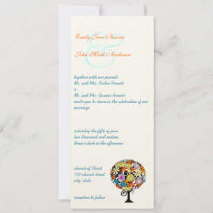 Círculo mágico forestal de invitaciones de bodas d