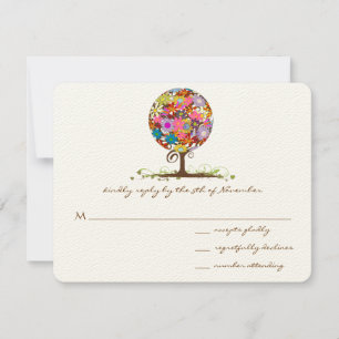 Círculo mágico forestal de invitaciones de bodas d