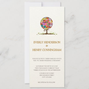 Círculo mágico forestal de invitaciones de bodas d