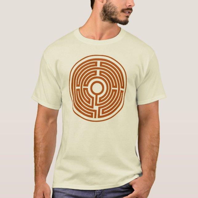 Círculo medieval del laberinto de la camiseta (Anverso)