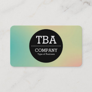 Círculo negro v2 - Tarjeta de presentación de grad