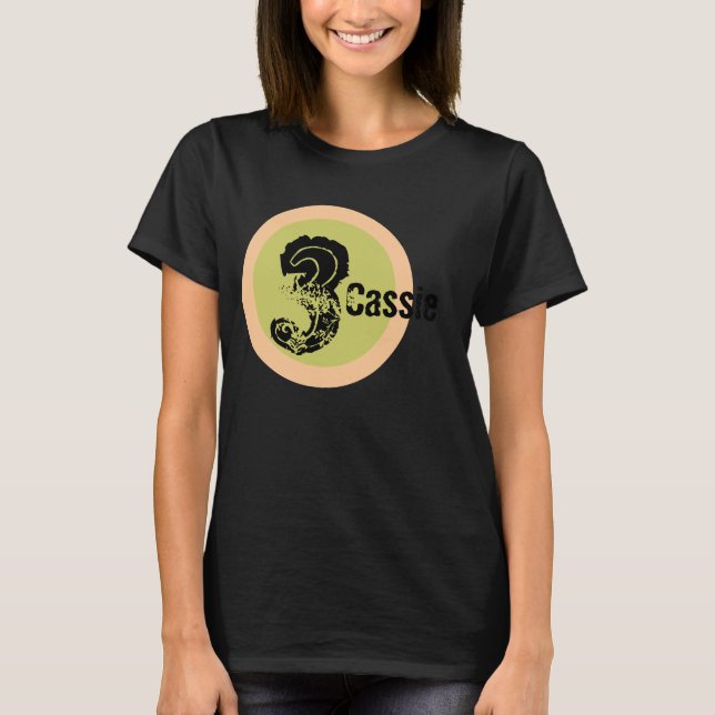 Círculo Nombre y Edad 3er camiseta de cumpleaños (Anverso)