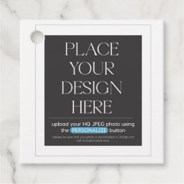 Círculo personalizado y etiqueta cuadrada