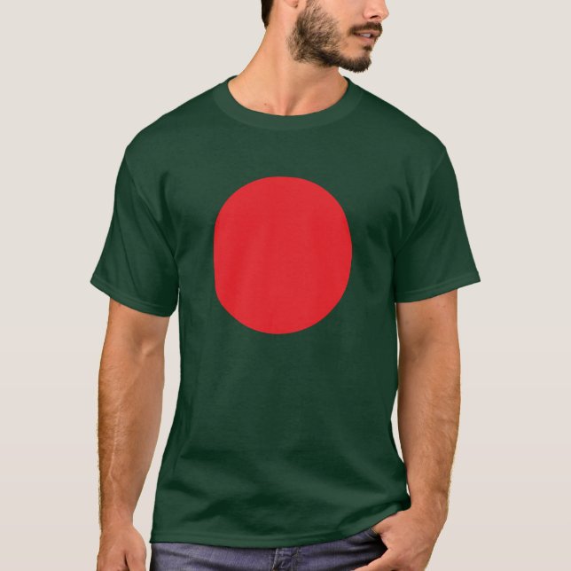 Círculo Rojo / Bangladesh - Camiseta Patriótica (Anverso)