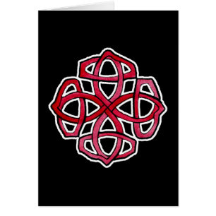Círculo rojo de Knotwork del Celtic