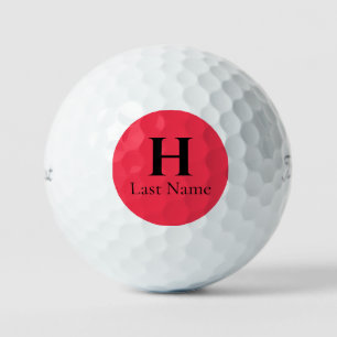 Círculo Rojo - Pelota de Golf Personalizada (3) HA
