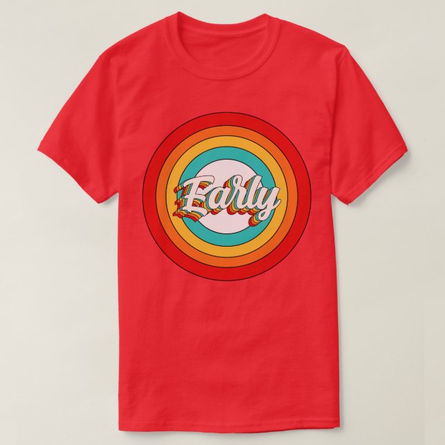 Círculo temprano de camiseta de nombre temprano (Diseño del anverso)
