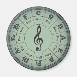 Círculo verde del quinto imán redondo