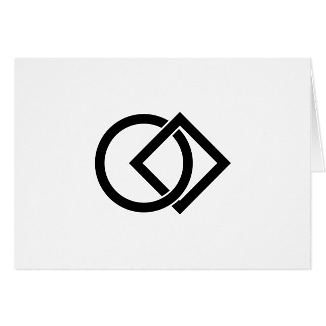 Círculo y cuadrado vinculados (Anverso (Horizontal))