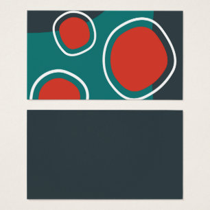 círculos abstractos, blanco azul rojo