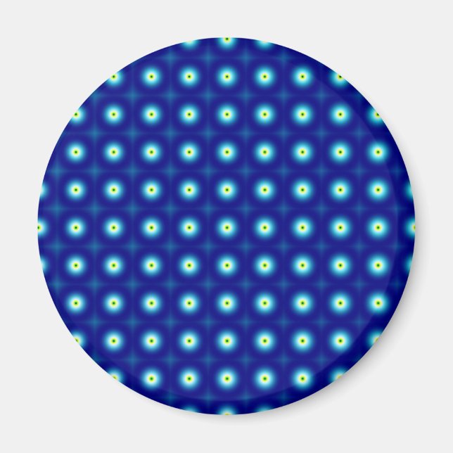 Círculos azules alrededor del imán (Frente)