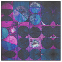 Círculos azules de 369 Tela abstracta