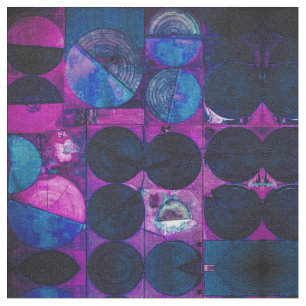 Círculos azules de 369 Tela abstracta