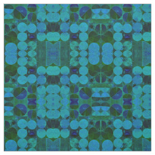 Círculos azules para bebés 369 Tela abstracta