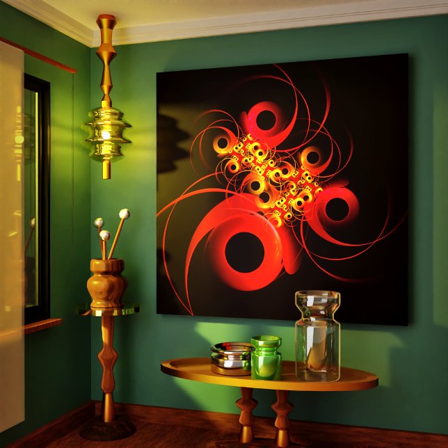 Círculos coloridos Patrón de arte abstracto modern (Colorful Circles Modern Abstract Art Pattern #08 Canvas Print)