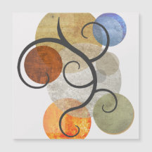 Círculos con patrones contemporáneos