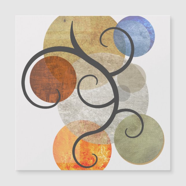 Círculos con patrones contemporáneos (Anverso)