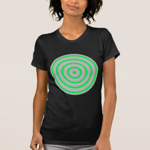 Círculos concéntricos camiseta femenina