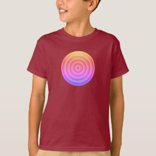 Círculos Concéntricos Niños Coloridos En Camiseta