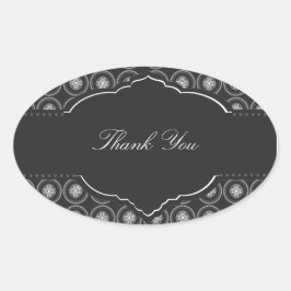 Círculos de acero Gracias Pegatina