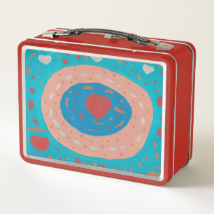 Círculos de Amor Caja de Comida de Metal