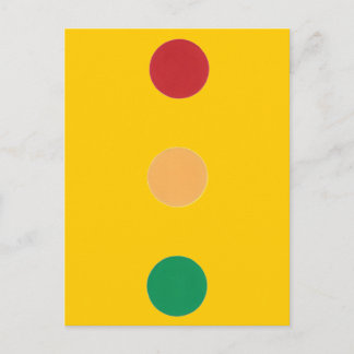 Círculos de colores de semáforos Postales