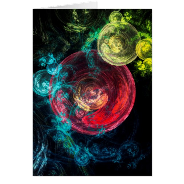 Círculos de galaxias de arte abstracto (Frente)
