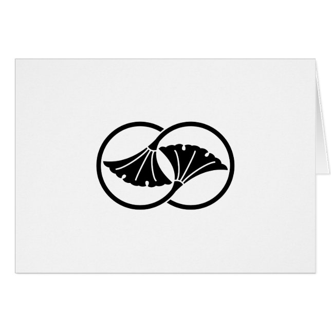 Círculos de hojas de ginkgo vinculados (Anverso (Horizontal))