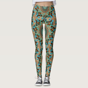 círculos de leggings de mandala