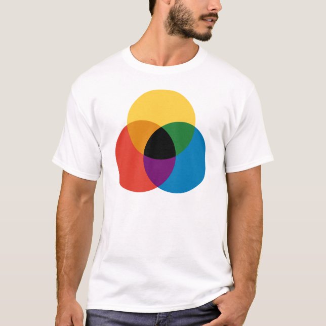 Círculos de mezcla de colores Camiseta (Anverso)