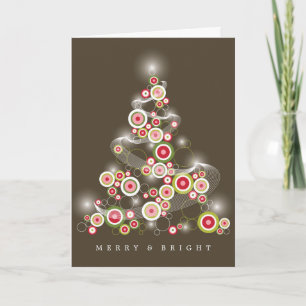 Círculos de sangre roja brillando árbol de Navidad