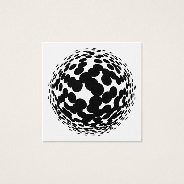 Círculos de semitono negros sobre fondo blanco (Anverso)