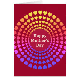 Círculos del corazón del día de la madre