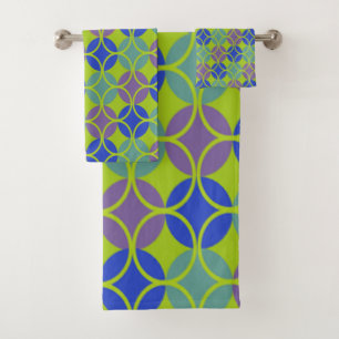 Círculos en círculos - azul, púrpura, verde