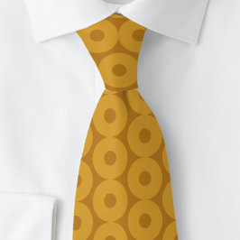 Círculos en forma de donut pegajosos. Corbata para