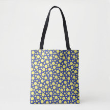 Círculos geométricos amarillos en bolsa de mano az