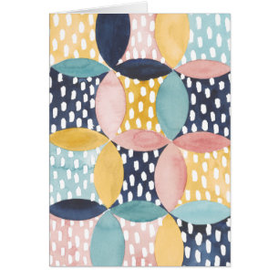 Círculos geométricos de color de agua