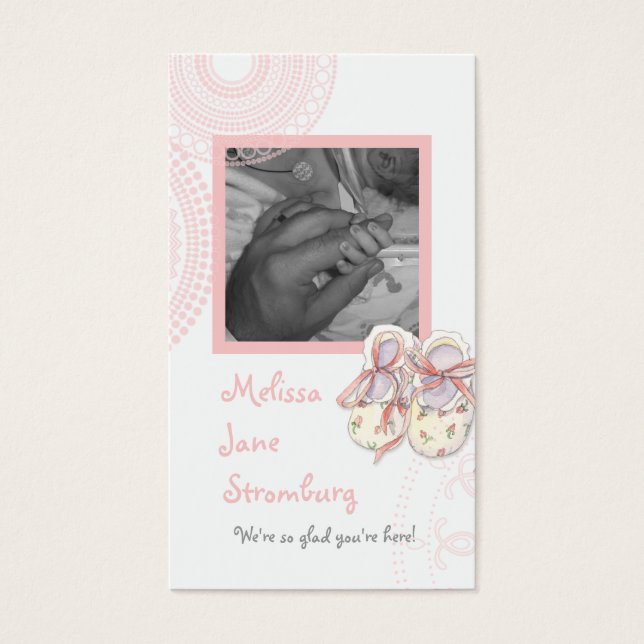 Círculos 'n Booties, Baby Girl Shower (Frente)